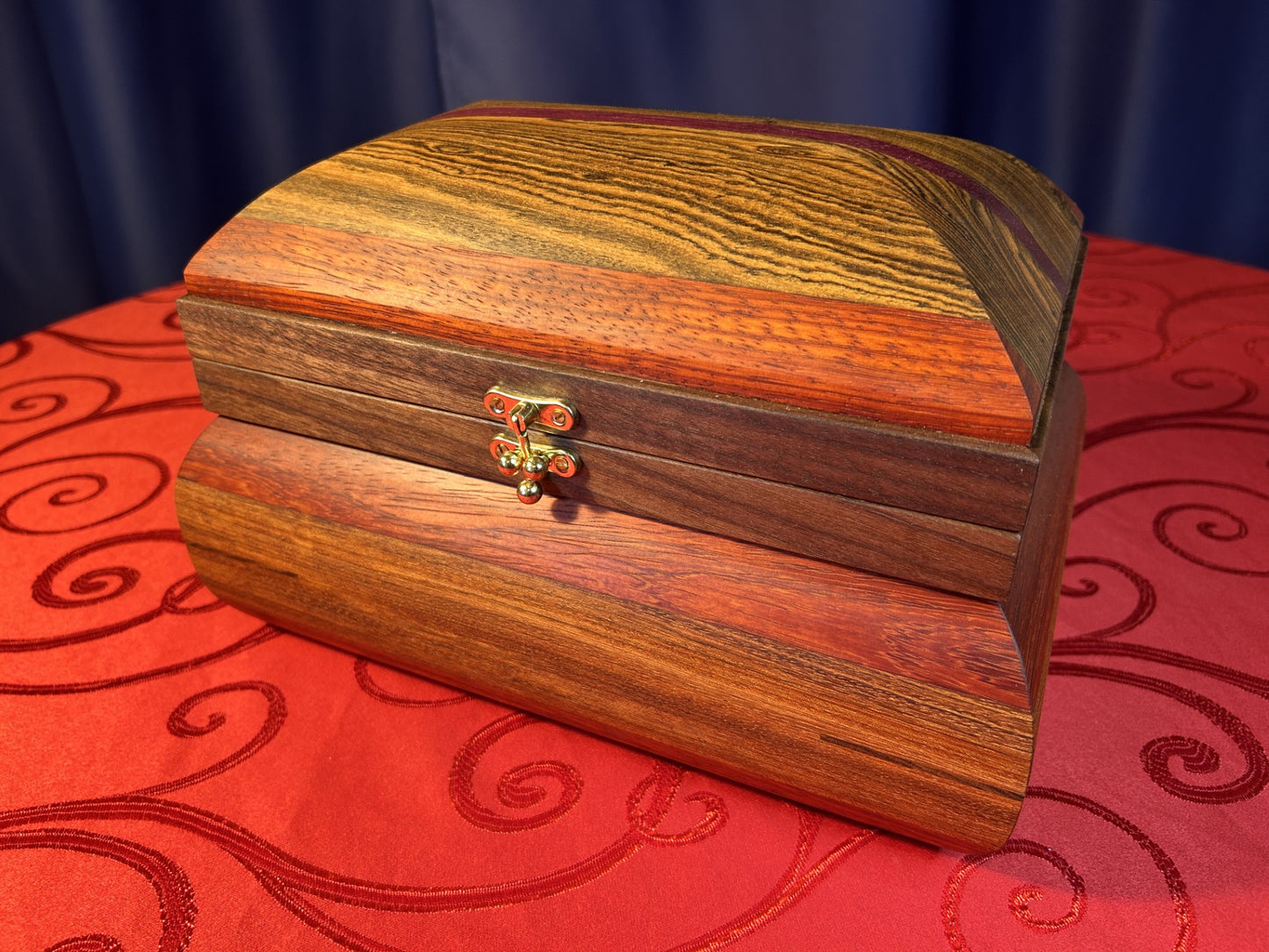 Ornate Curved Jewellery Chest