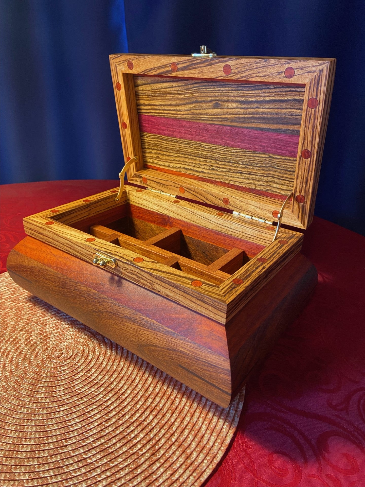 Ornate Curved Jewellery Chest