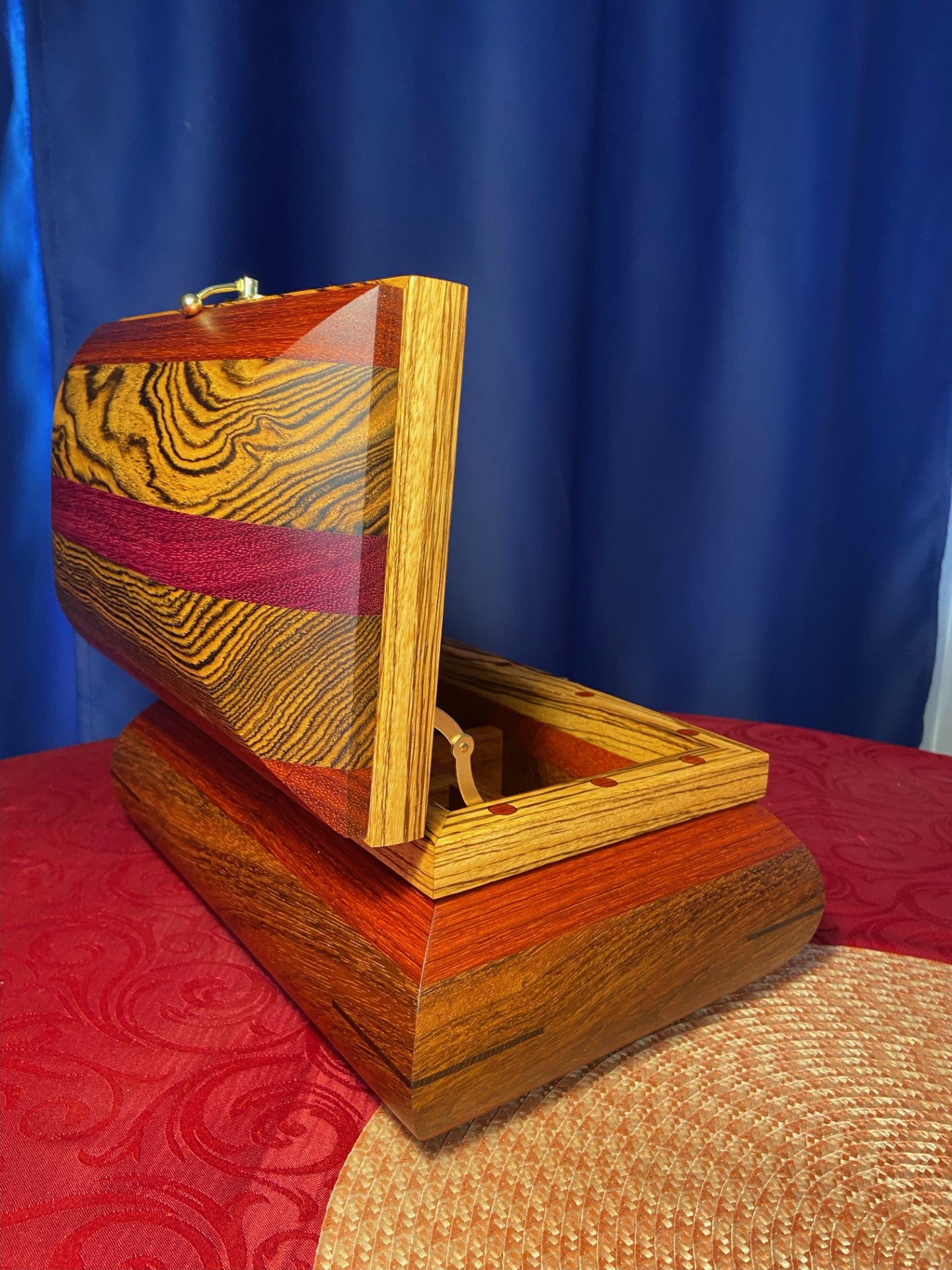 Ornate Curved Jewellery Chest