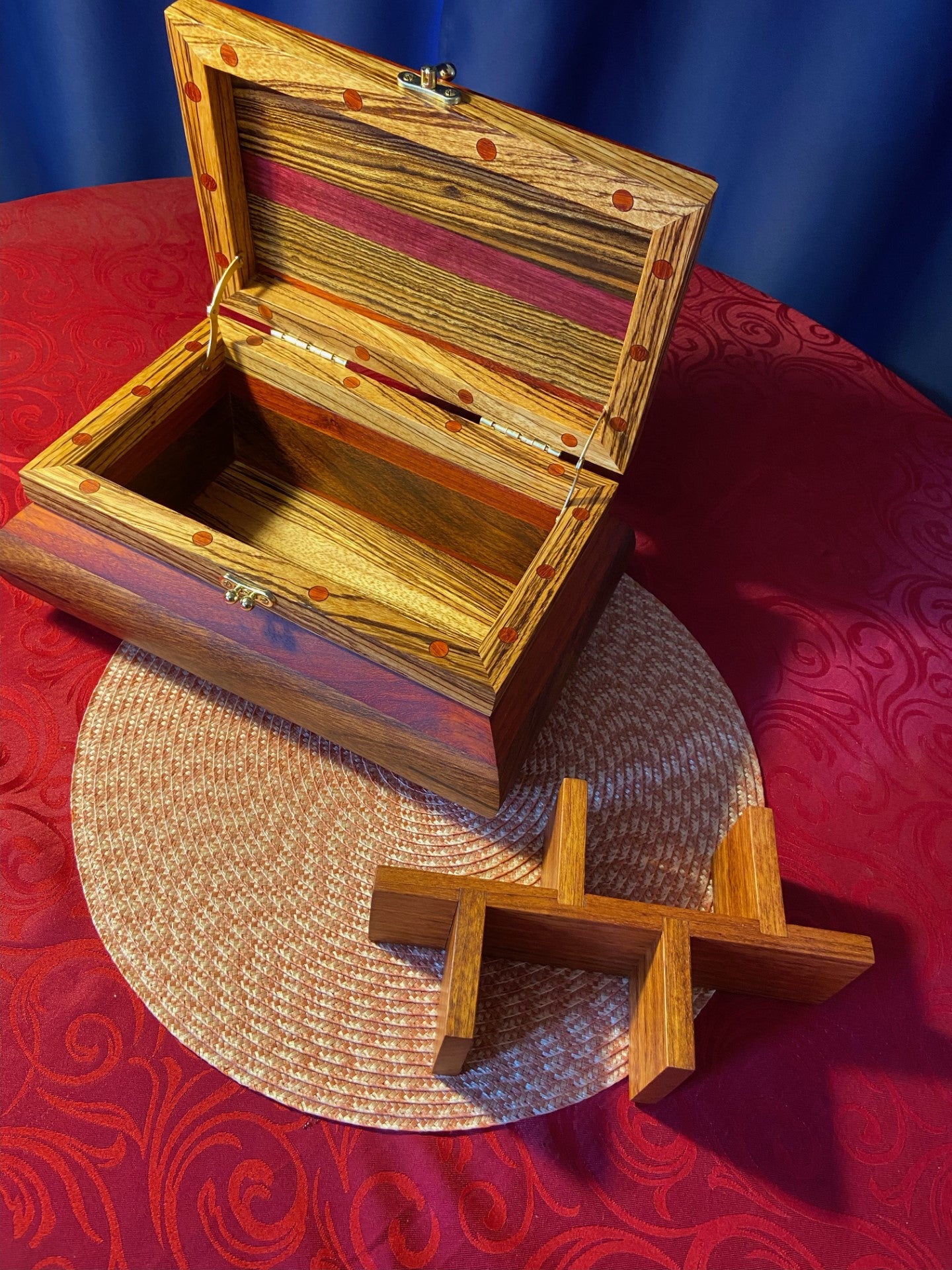Ornate Curved Jewellery Chest