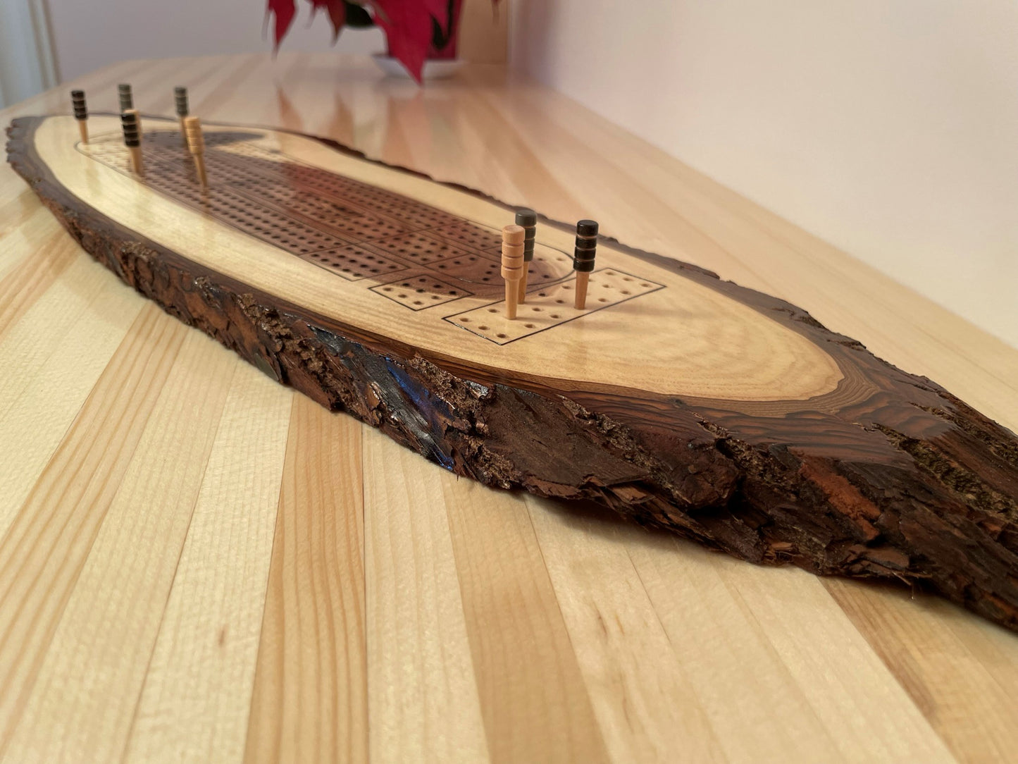 Walnut Oval Cribbage Board