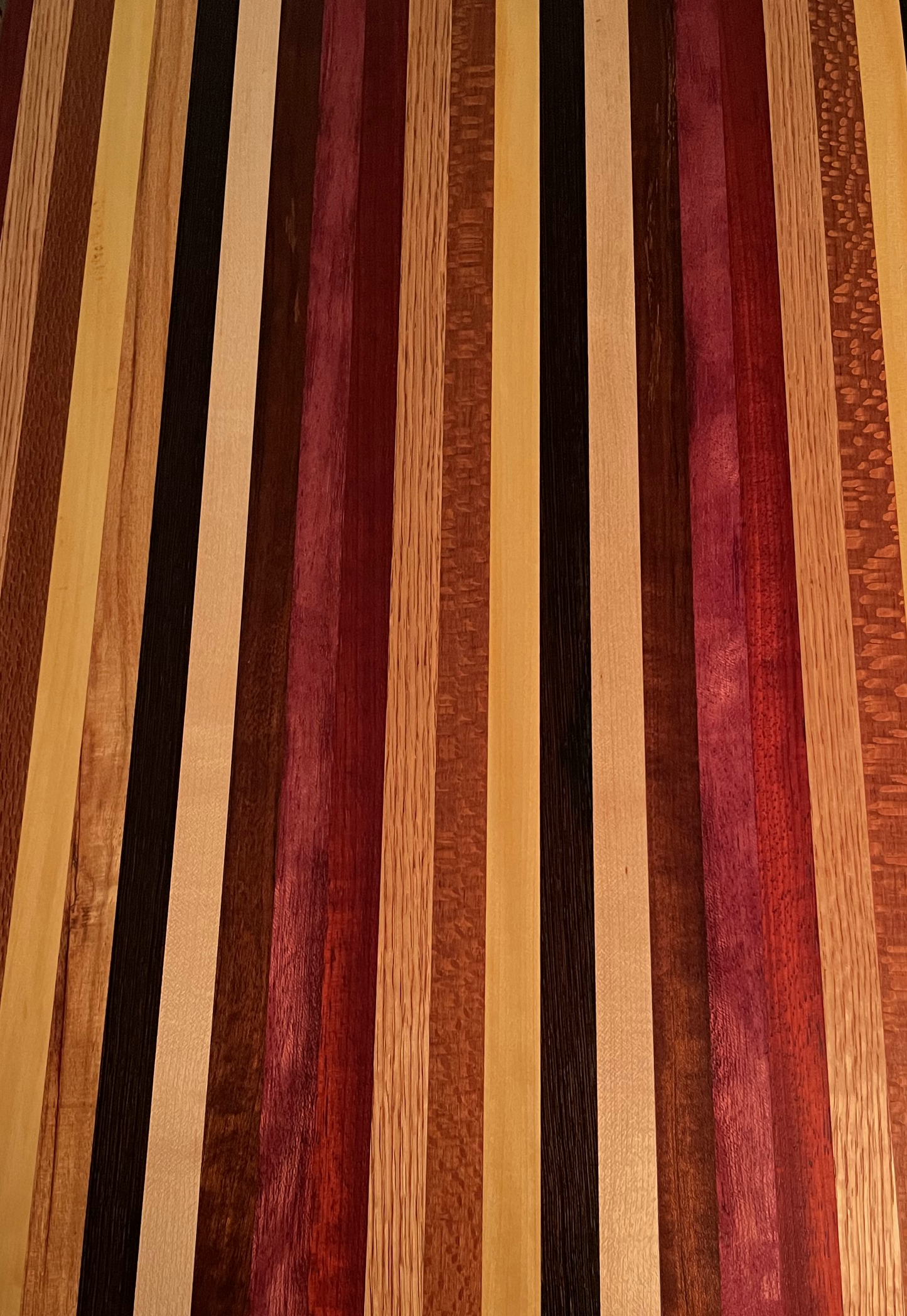 Striped Top End Table
