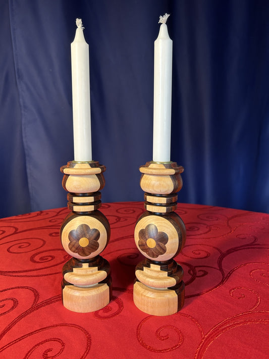 Ornate Flowered Candlestick (single)