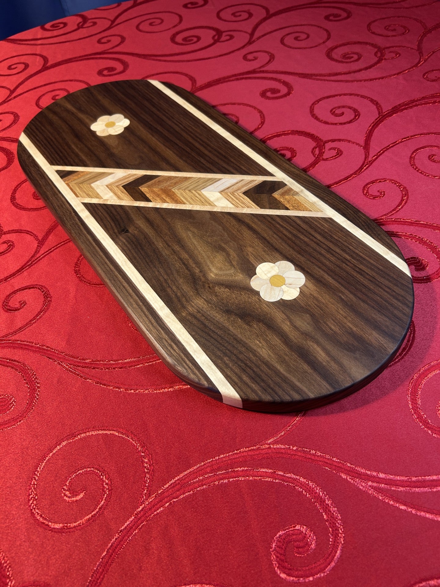 Oval Walnut Charcuterie Board