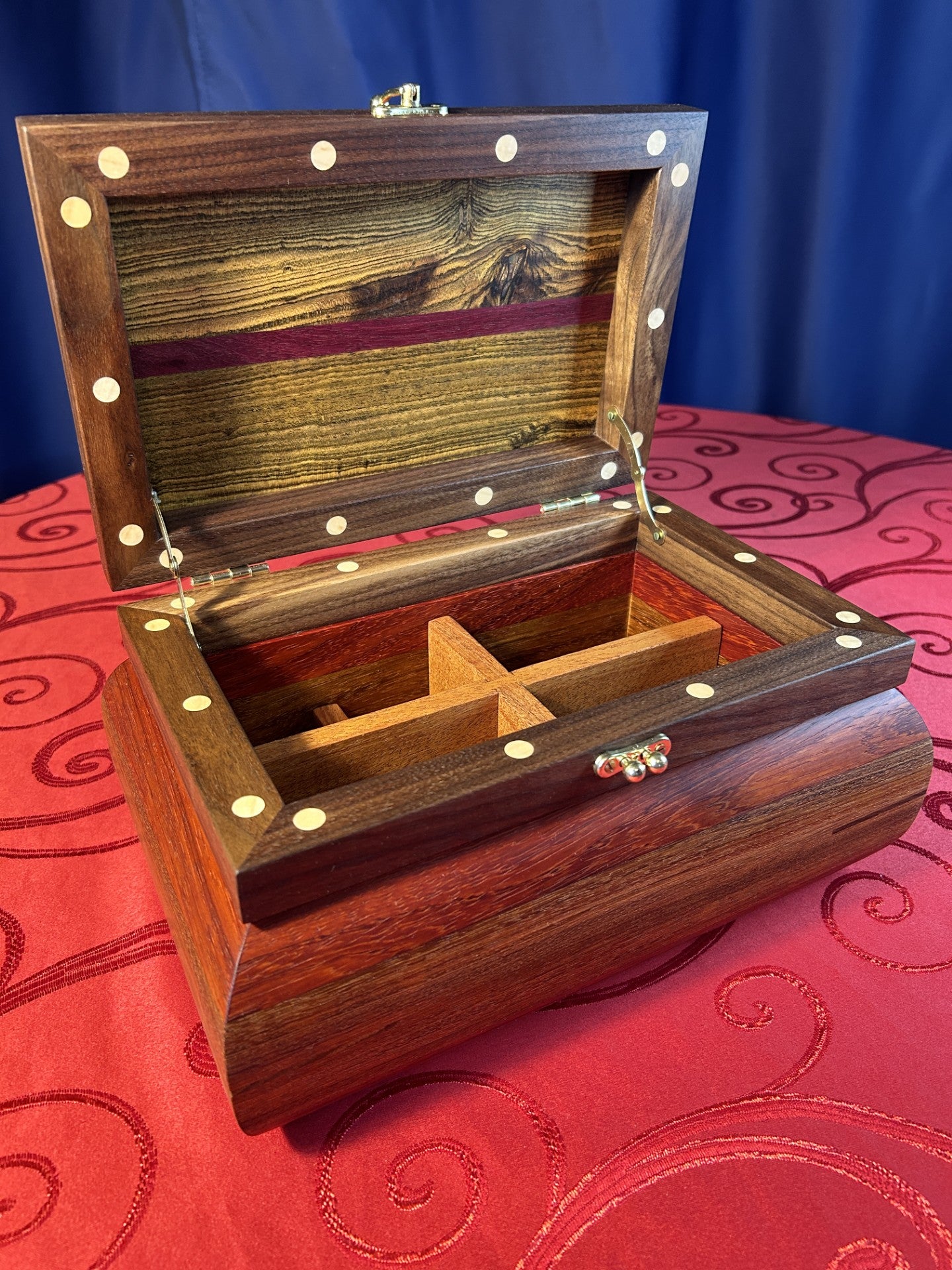 Ornate Curved Jewellery Chest