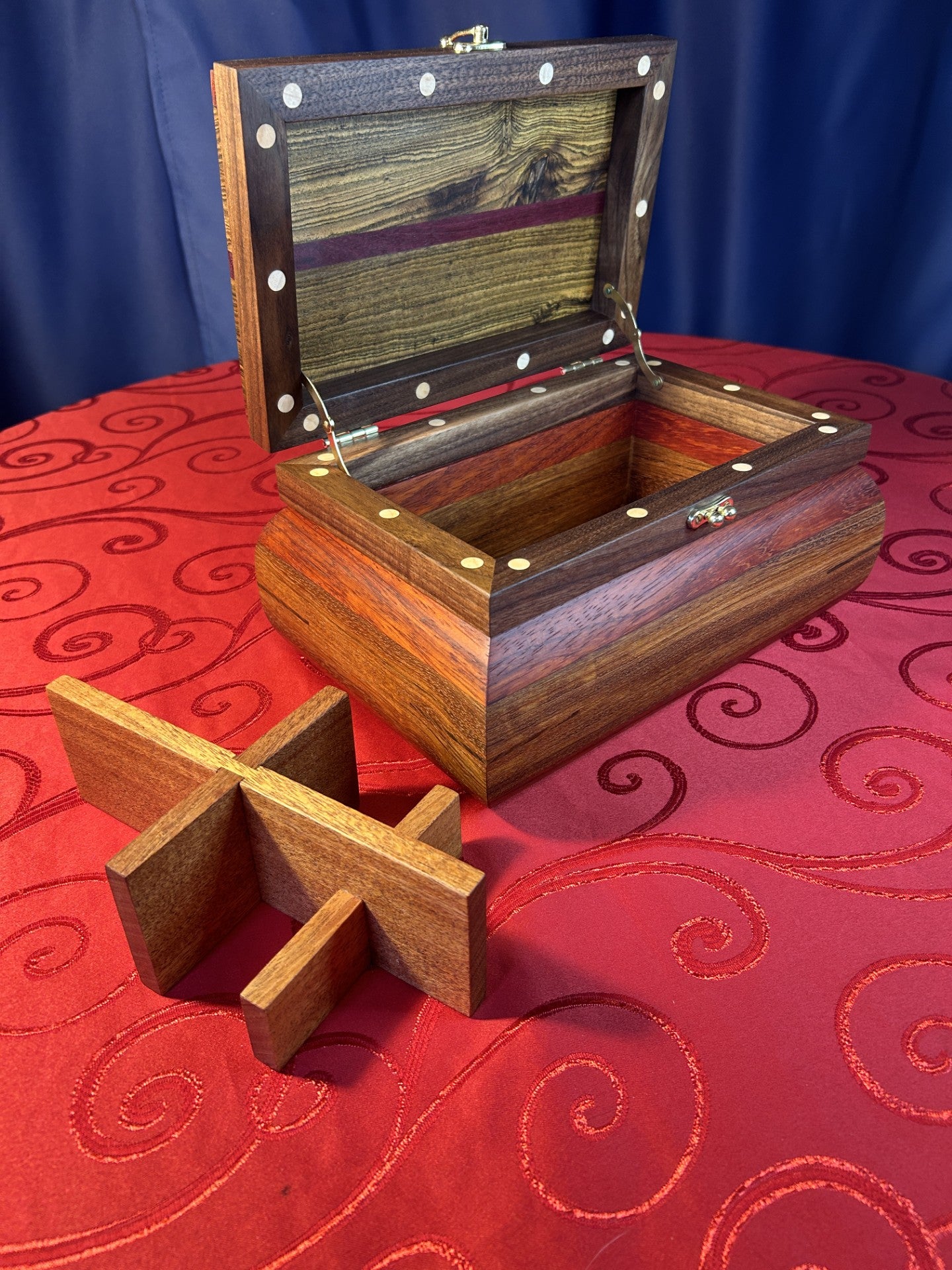 Ornate Curved Jewellery Chest