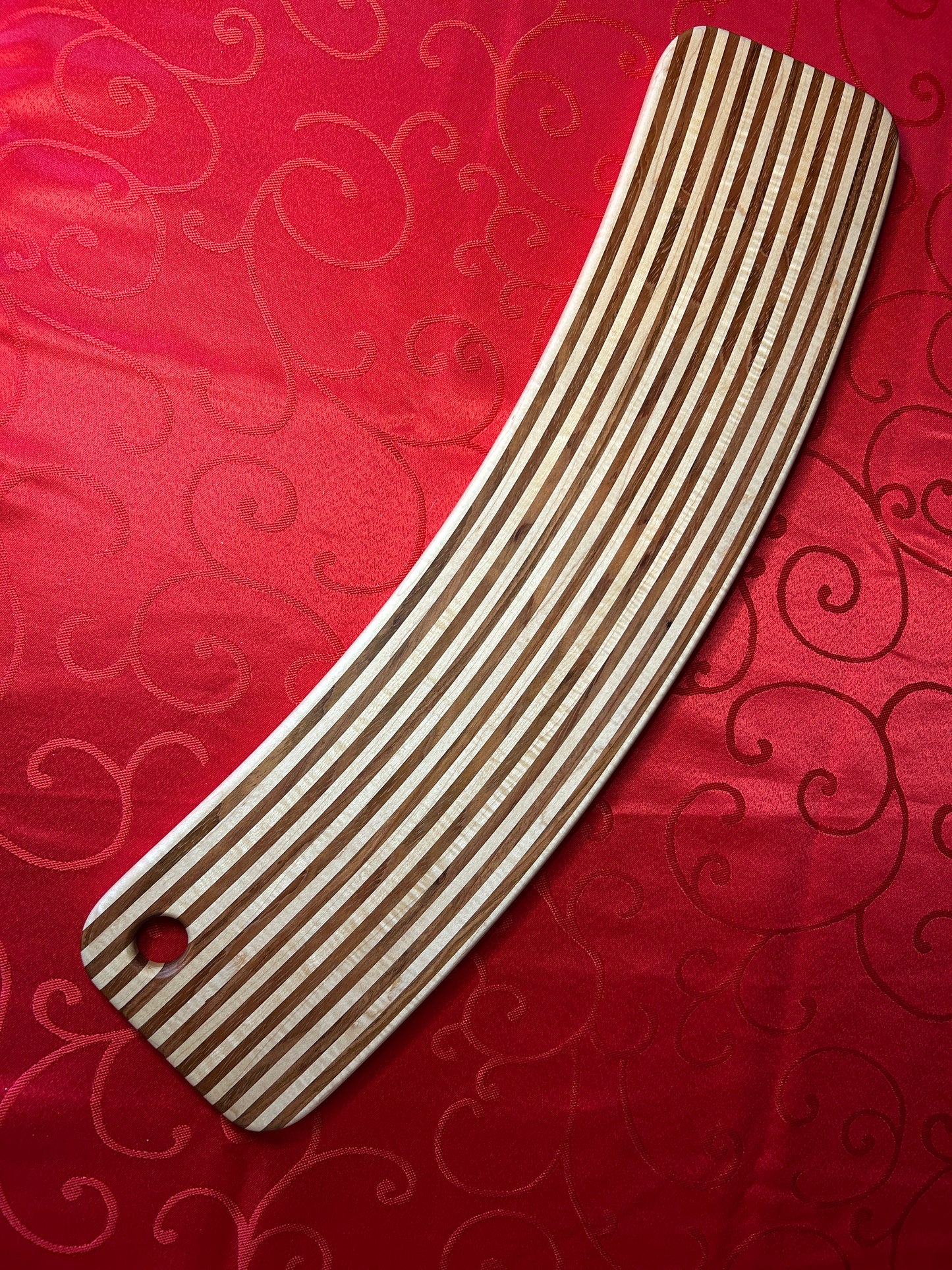 Bent Striped Charcuterie Board