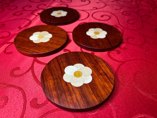 Red Paduak Coasters