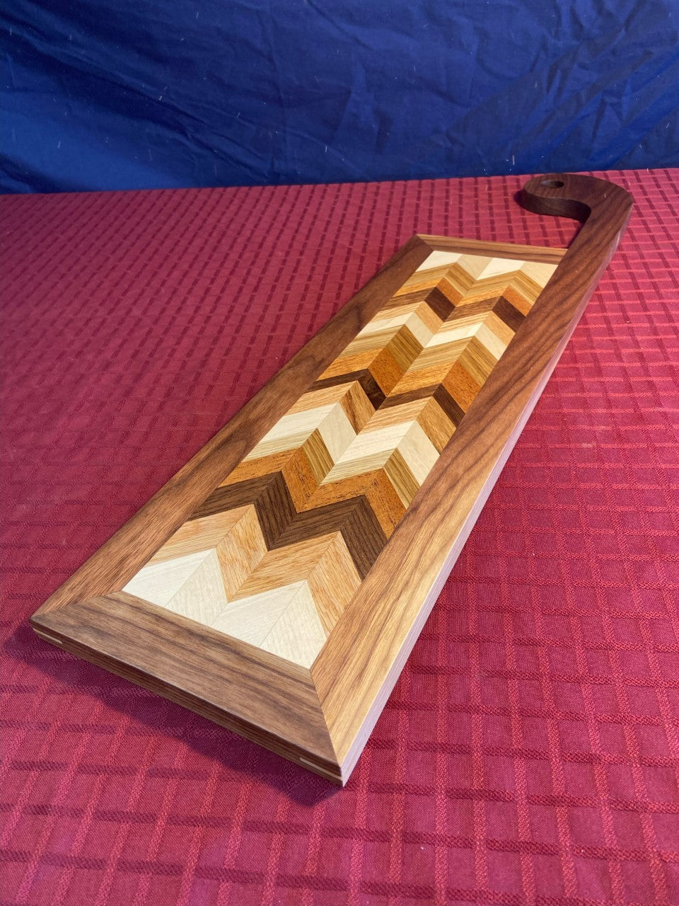 Long Heirloom Charcuterie Board with Handle